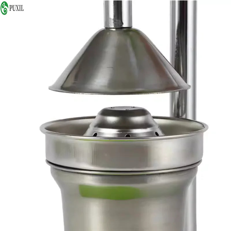 Stainless steel manual juicer, suitable for orange juice, lemon, pomegranate, and hand pressed juice extractors, an easy to clea