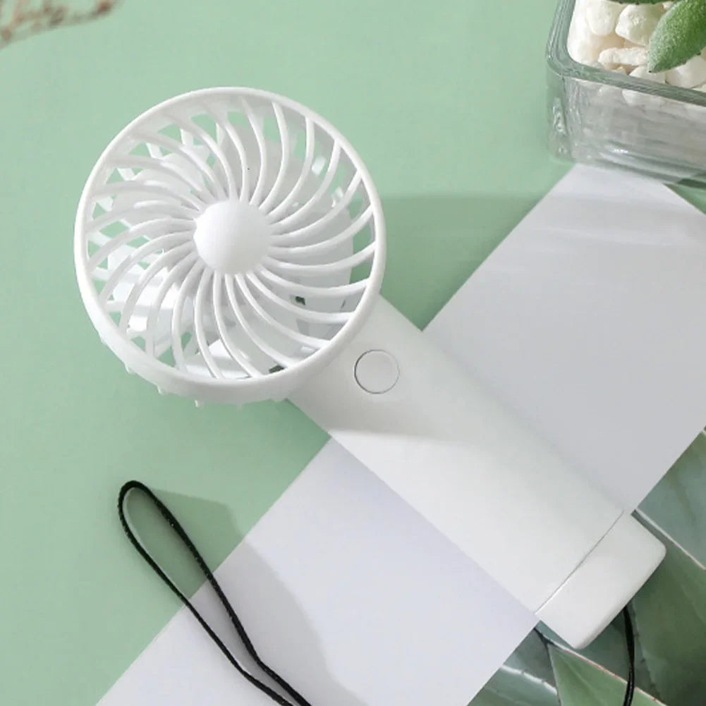 Mini Portable Fans Handheld USB Rechargeable Fan Mini Desktop Air Cooler Outdoor Fan Cooling Travel Hand Fans Ventilation Fan