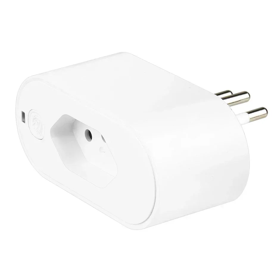 Works with Tuya 16A/20A Brazil Standard Wifi Smart Plug Socket Work with Google Home Alexa with Power Monitor APP Remote Control