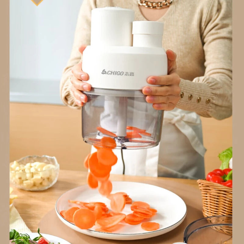 Electric vegetable slicer for household use, multifunctional, filling, shredding, slicing, fully automatic, multi-purpose