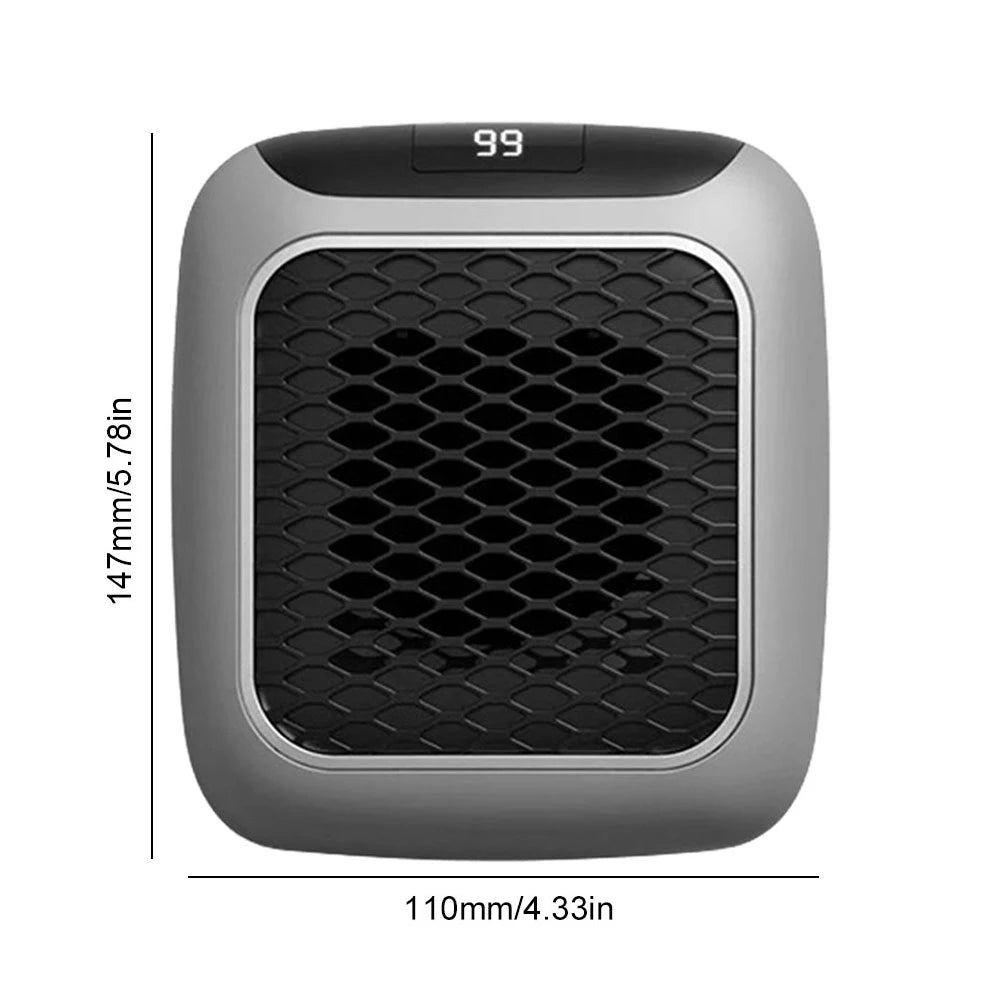Indoor Electric Heater 800W Wall Mount Portable Fast Heating Warmer PTC Ceramic Digital Heaters For Bedroom Bathroom Living Room
