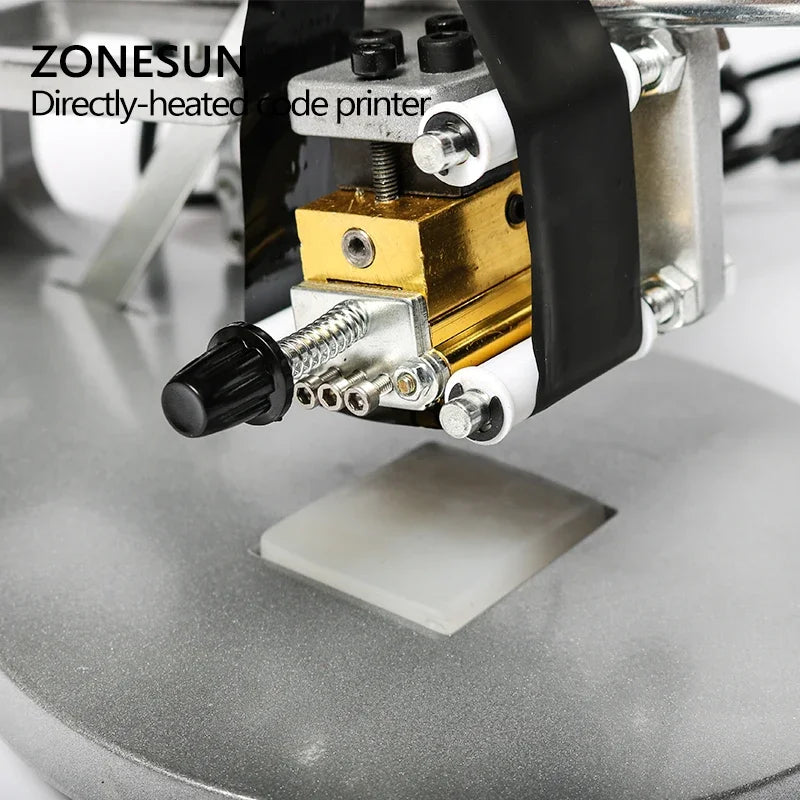 ZONESUN ZS-DY8 Manual Date Code Printer – Batch Number, Expiry & Production Date Coding Machine with A-Z Characters Ribbon