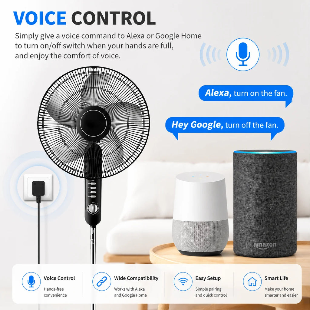 Melery Tuya Smart Socket Power Socket Argentina WiFi intelligent Outlet AU Plug Wireless Voice Remote Timer by Aleax Google Home