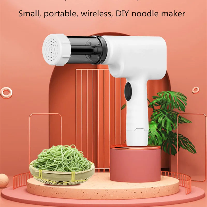 Handheld Household Electric Pasta Machine Wireless Charging Pressure Noodle Gun With Sausage Filling Function