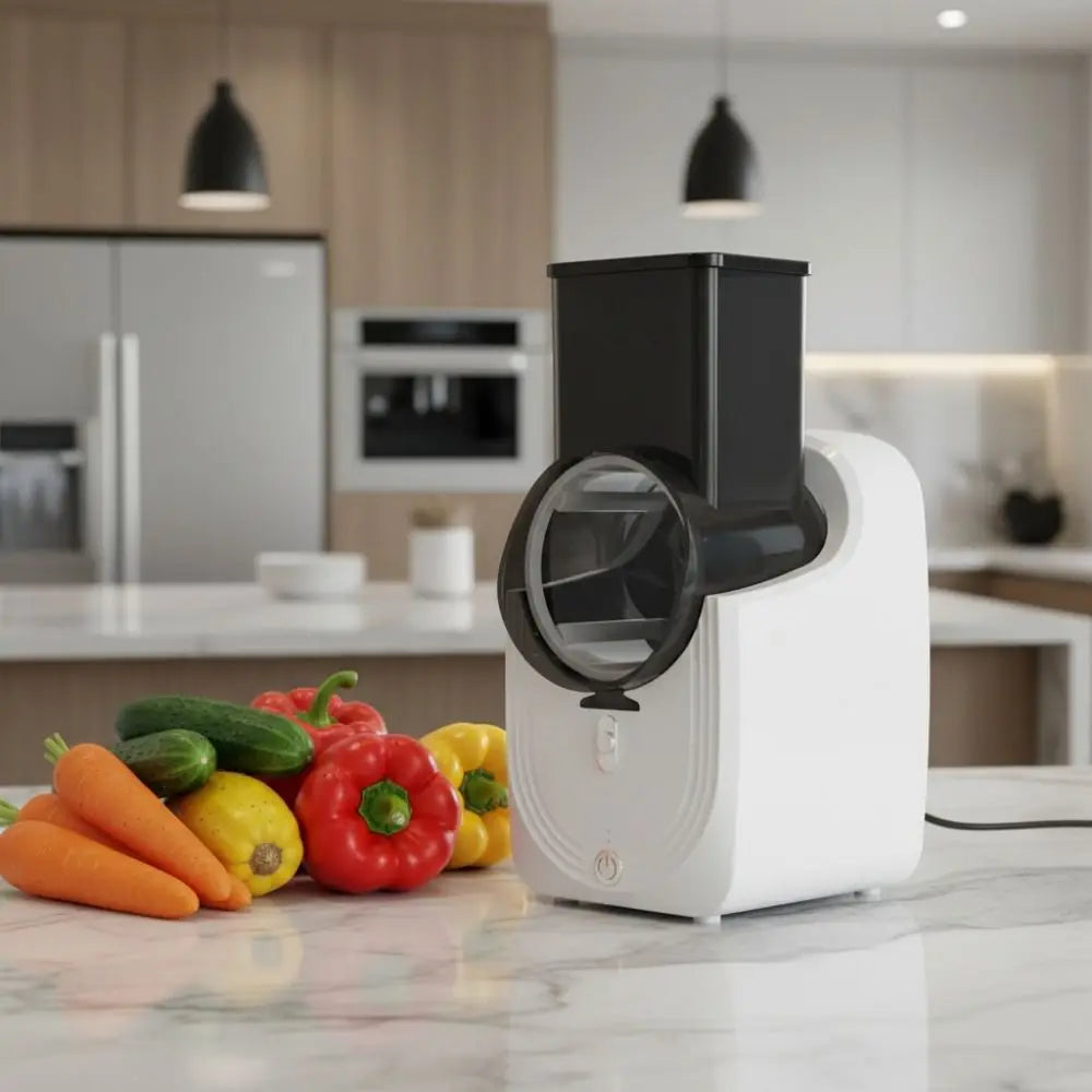 Effort-saving Electric Vegetable Cutter Efficient Detachable Automatic Vegetable Shredder Long Battery Life Vegetable Processor