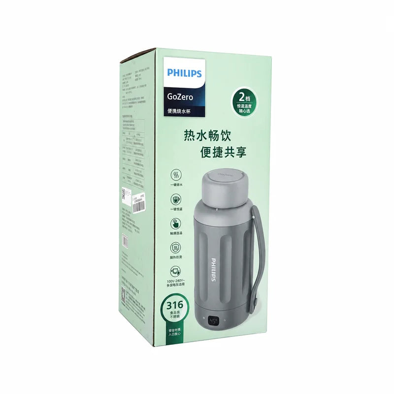 Philips 1000ML Electric Kettle Digital Display 5 Gears Thermostat Stainless Steel Kettle Boiling Water Cup For Travel