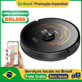 Robot Vacuum Cleaner ABIR X9,Laser Lidar,6500pa Suction,Multi-Floor Map,Dual UV Cleaing,APP Restricted Area,Smart Home Mop