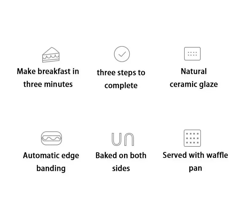 220V 600W Sandwich Machine Breakfast Machine Household Multi-functional Small Waffle Toaster Plus Waffle Plate
