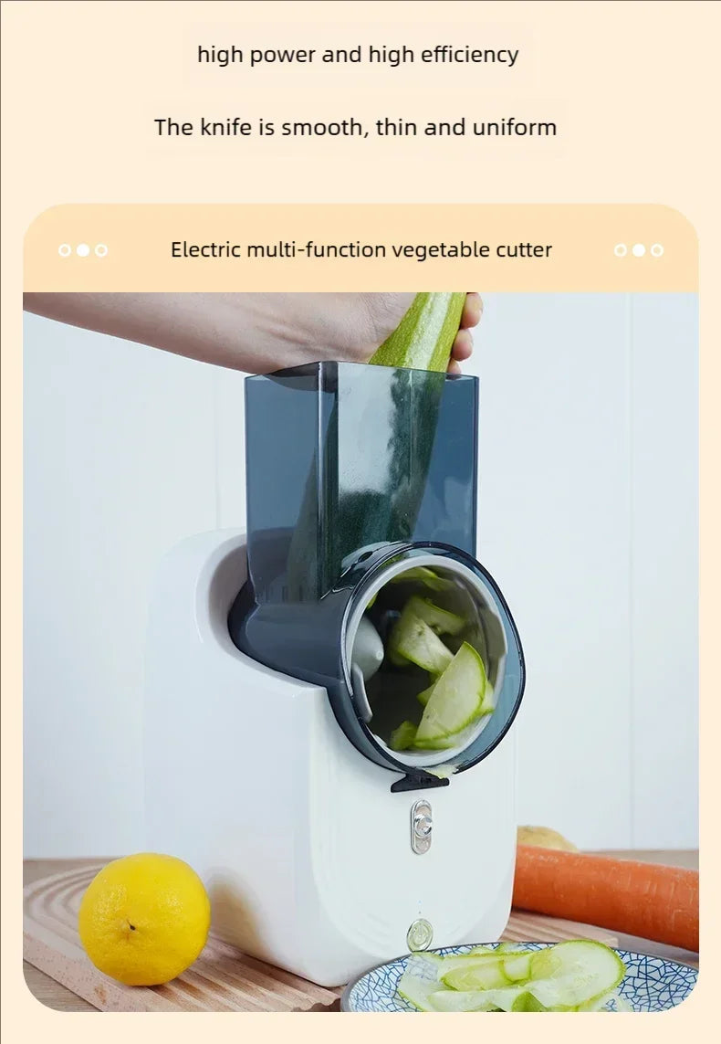 New Multi-function Vegetable Slicing Machine Household Kitchen Electric Vegetable Cutter Vegetable Slicer Shredder Automatic