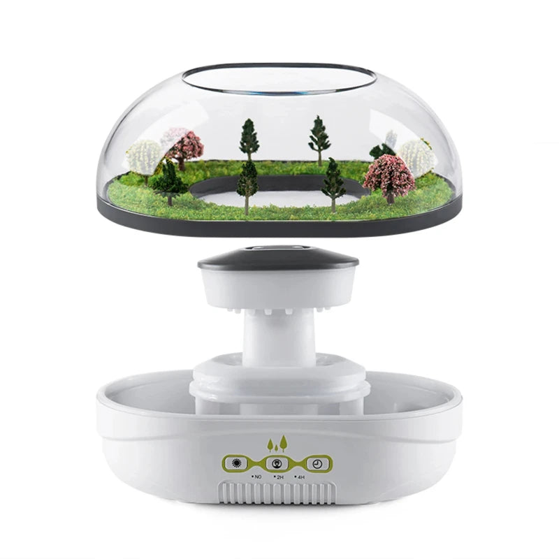 Snowman Landscape Aroma Humidifier with Colorful Led Light Essential Oil Diffuser Ultrasonic Raindrop Air Humidifier for Home