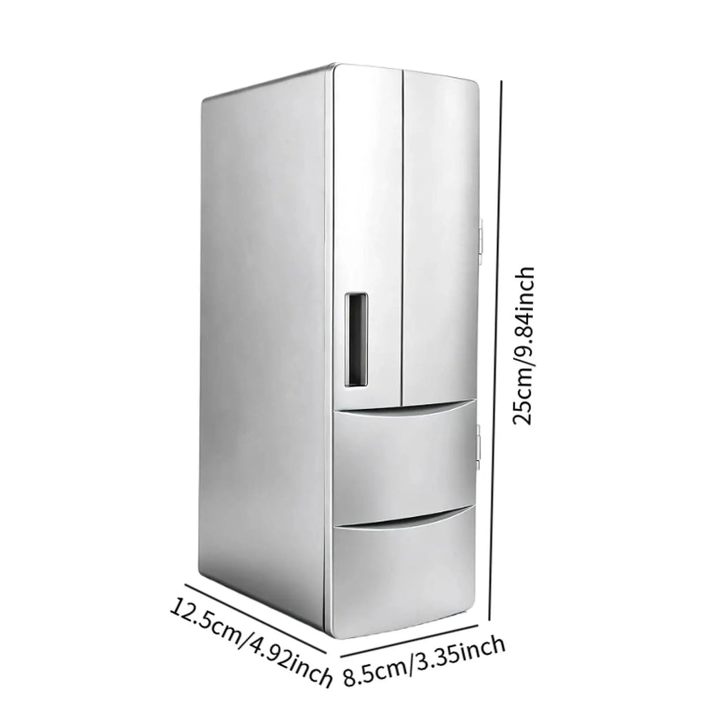 USB Mini Fridge Versatile Drink Can Cooler Warmer for Dorm Bedroom Makeup