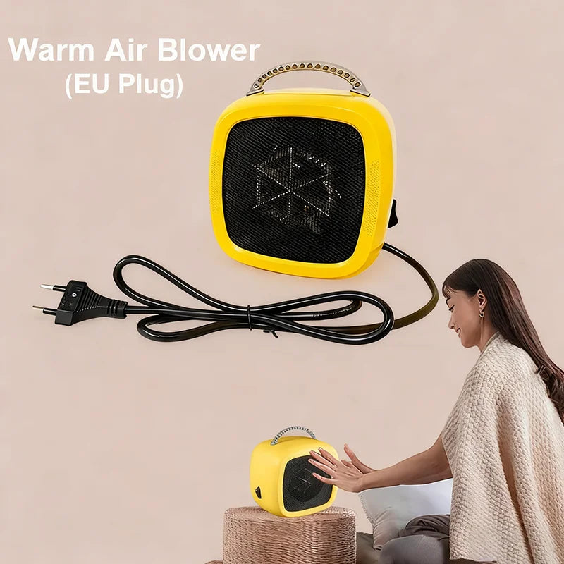 Small heater fan heater Heating in winter Office specific heater Small household heater With button switch Two gears Fan heater