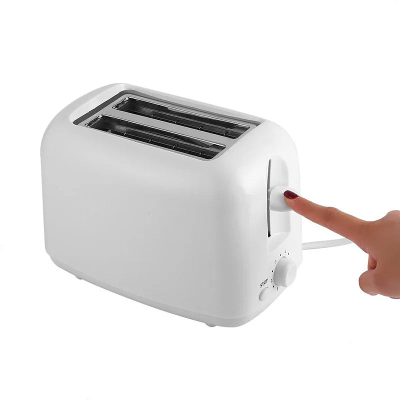 220V Home Toaster 6 Modes 2 Slice Bread Toast Maker Automatic Breakfast Machine One-Click Operation Sandwich Maker