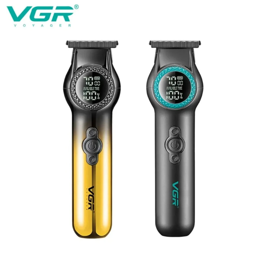 VGR Hair Trimmer Professional Trimmer 8000 RPM Hair Cutting Machine Electric Barber Clippers LED Cordless Clipper for Men V-990