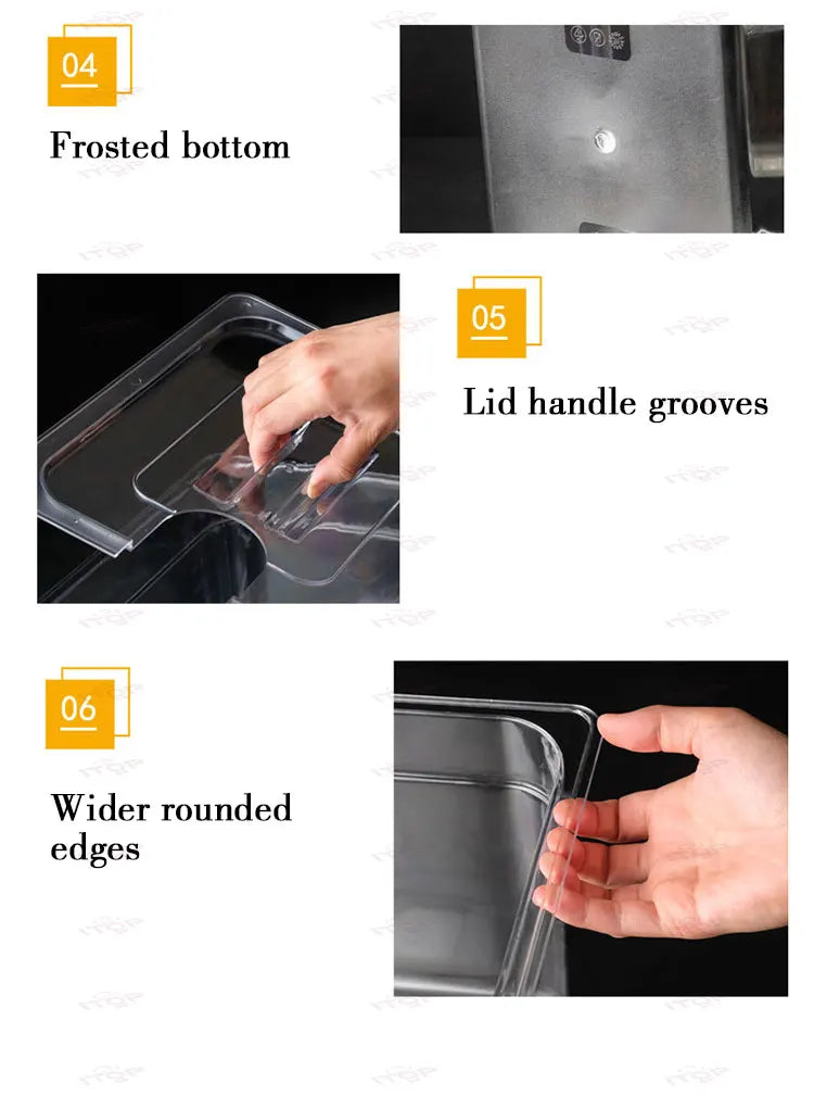 11L/ 25L Container For Sous Vide Cooker Machine Food Grade PC Material Heat Insulation Stainless Steel Sous Vide Rack