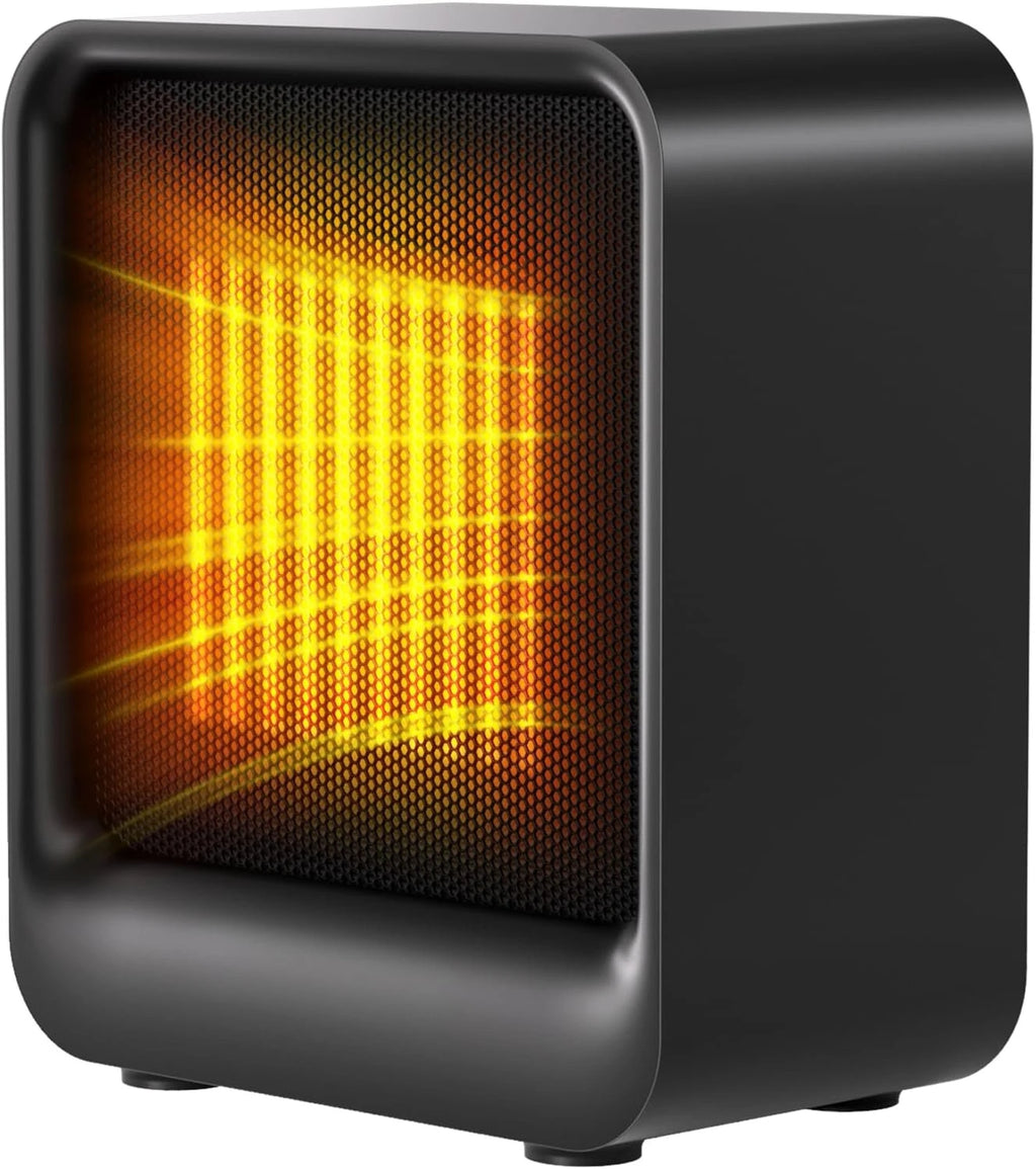 2026 New Upgrade Space Heater, Portable Mini Heater For Indoor Use, 500W Fast Heating Small Desk Heater With Overheating