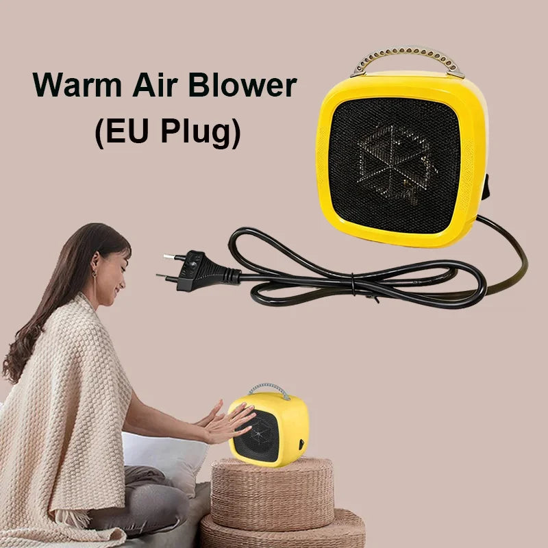 Small heater fan heater Heating in winter Office specific heater Small household heater With button switch Two gears Fan heater