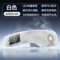Neck Fan Bladeless Semiconductor Cooling Usb Rechargeable Portable Neck Air Conditioner With Led Display For Outdoor Sports