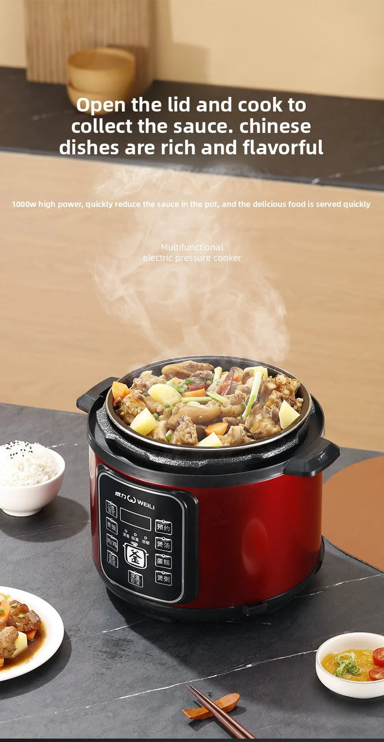 Large Capacity Automatic Electric Pressure Cooker Intelligent Multi-Function Home Use Rice Cooker Appointment Function
