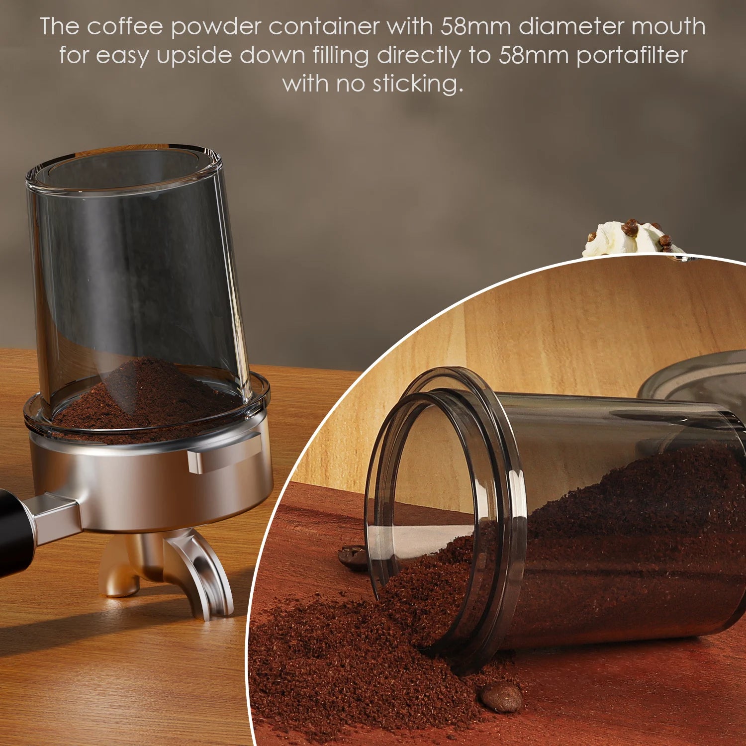 BioloMix Automatic Burr Mill Electric Coffee Grinder CG210 with 48 Grind Settings Adjustable for Espresso American Coffee