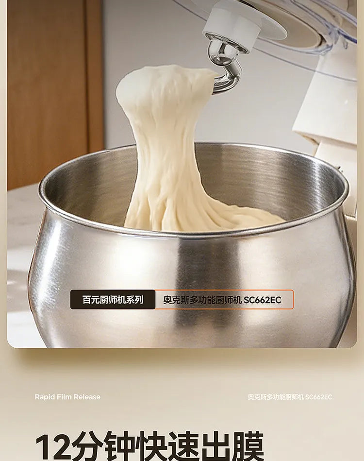 Multifunctional Household Stand Mixer Small Dough Kneading Machine DC Motor Anti-Black Powder Automatic Food Processor