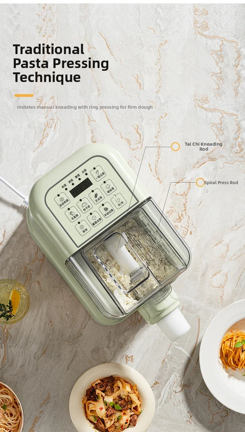 Electric Noodle Machine Household Food Grade Plastic Body Plastic Mold Dumpling Skin Noodle Machine Detachable Cleaning