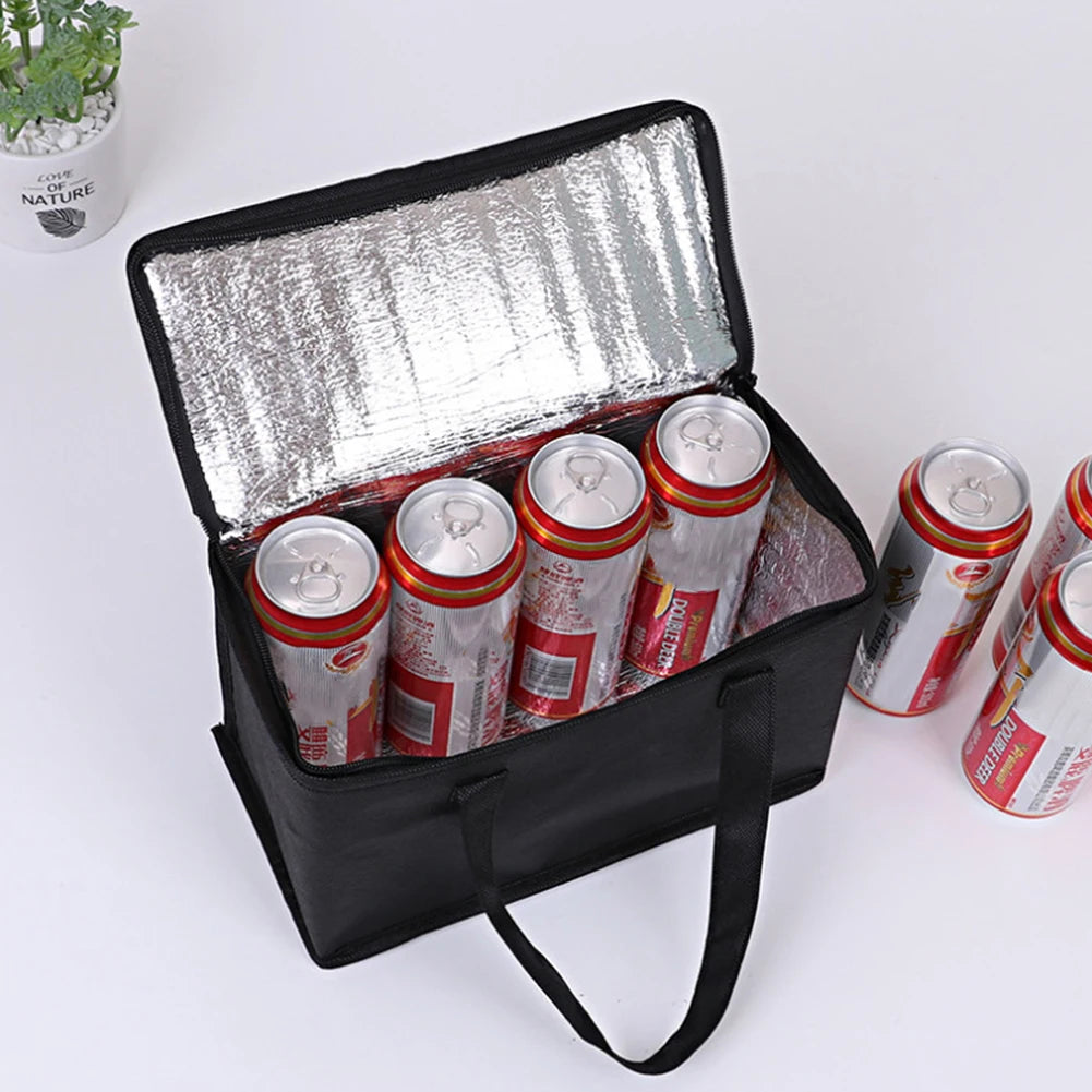 Portable Lunch Cooler Bag Folding Insulation Picnic Pack Food Thermal Bag Drink Carrier Insulated Bag Cookware Beer Storage Bags