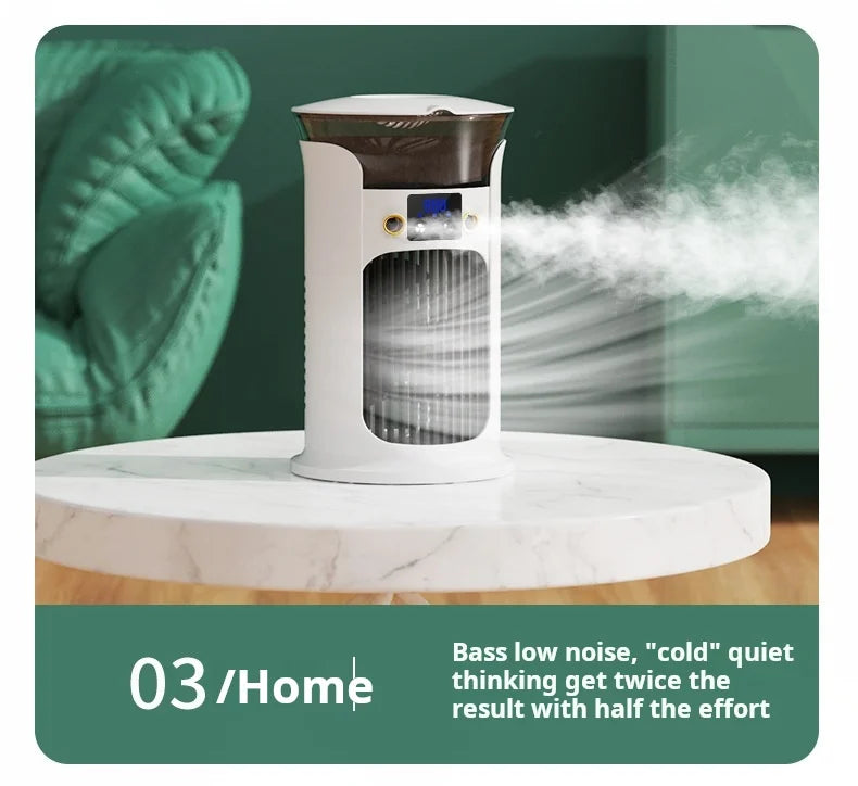 Portable Desktop Cold Air Fan USB Mini Home Use Multi-Function Air Conditioner Fan for Personal Cooling