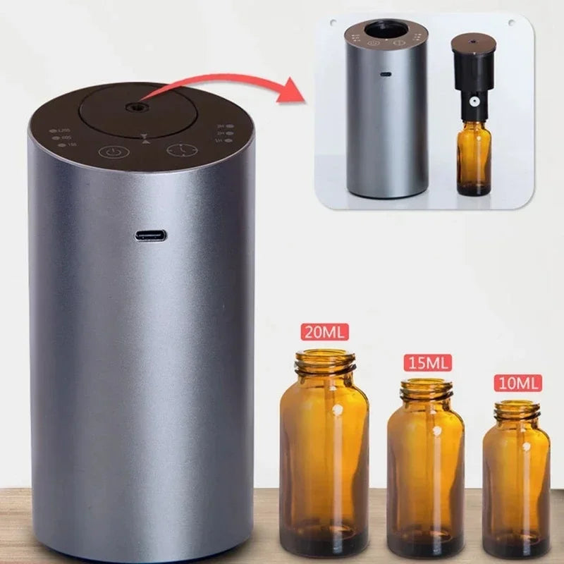 Car Fragrance Diffuser Professional Aroma Diffuser for Car Air Freshener Electric Smell for Home Rechargeable Waterless Diffuser