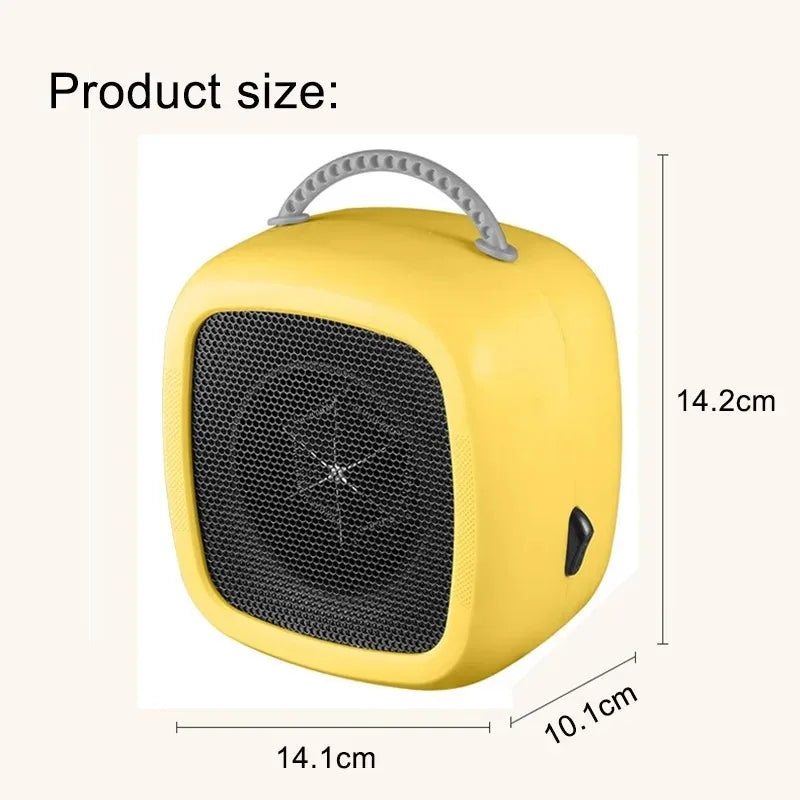 Small heater fan heater Heating in winter Office specific heater Small household heater With button switch Two gears Fan heater