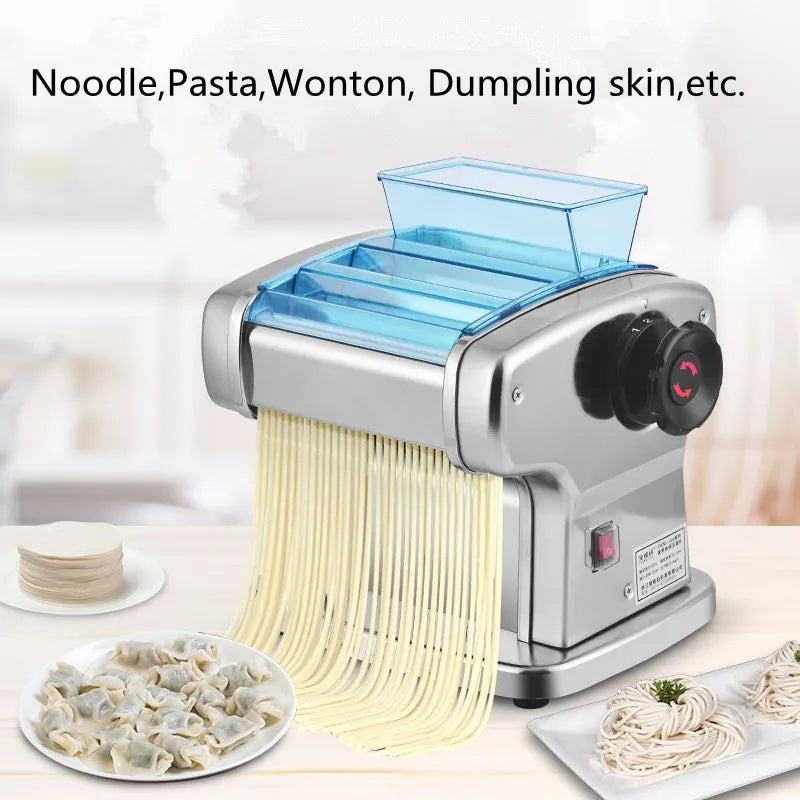 Electric Noodle Making Machine Stainless Steel Pasta Maker Cutting Slicer Noodle Pressing Machine Dough Cutter