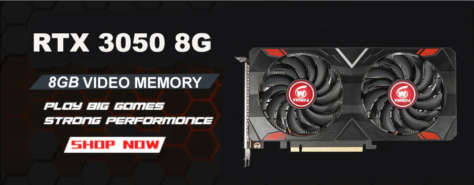 Veineda Graphics Cards RX580 8GB DDR5 GPU rx 580 8GB PC Gaming Video Card Desktop Game Video Card for AMD Radeon