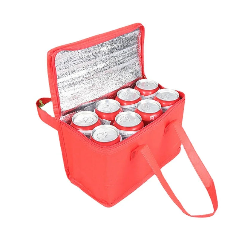 Portable Lunch Cooler Bag Folding Insulation Picnic Pack Food Thermal Bag Drink Carrier Insulated Bag Cookware Beer Storage Bags