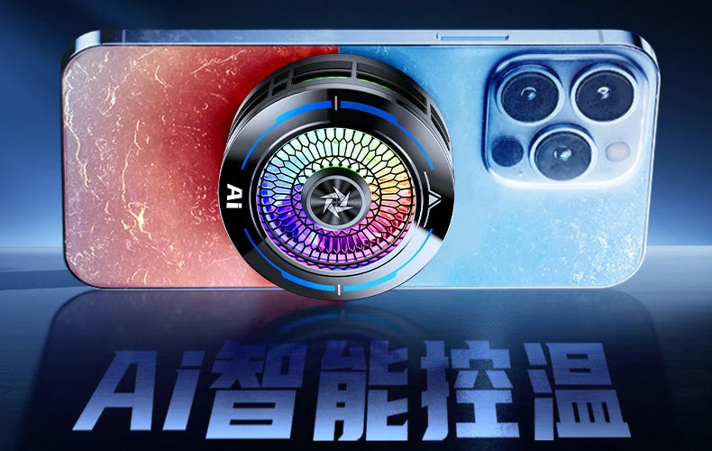 Phone Cooler Fan Gaming Portable Phone Cooling Fan for Mobile Phone Cooler Magnetic Cell Phone Cooler for Phone Cooler Gaming