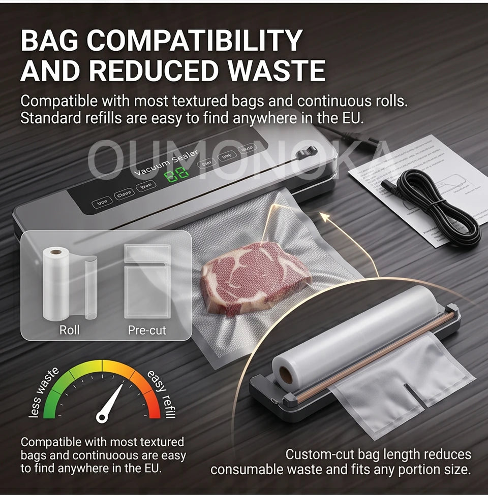 Multi-Mode Food Vacuum Sealer for Vacuumor for Products  Cuisine Packaging Plastic Bag Sealant Kitchen Sealing Machine