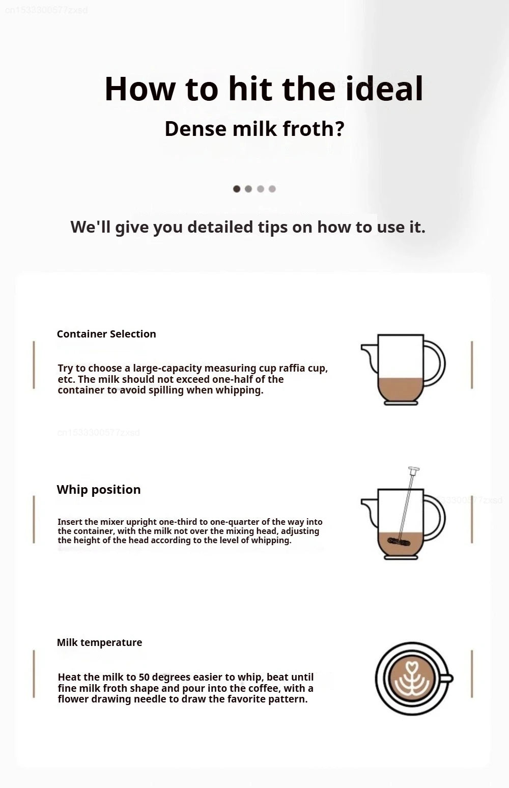 New Electric Milk Frother Household 3 Speeds Rechargeable Coffee Blender Covered Storage for Milk Drink Coffee Cooking Tool