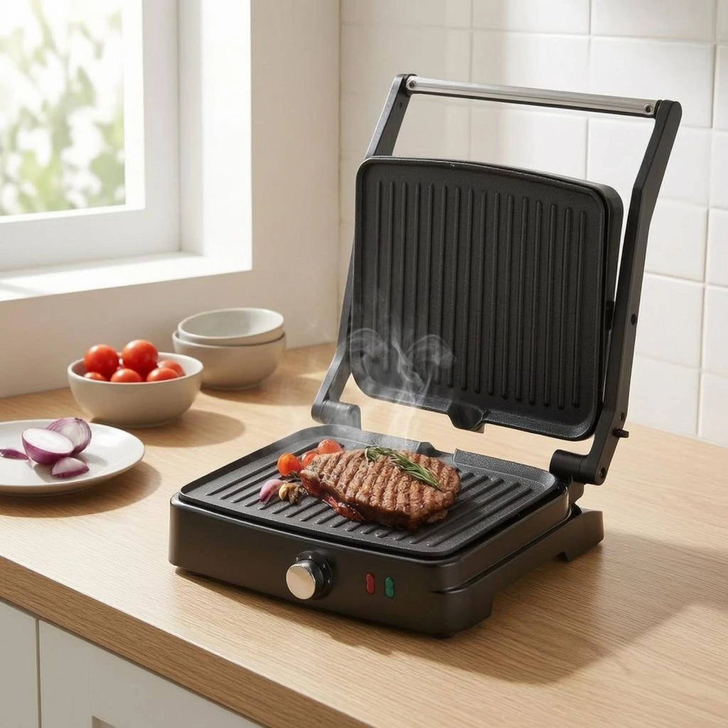 Sandwich Grill 220V Electric Grill Press Countertop Appliance Nonstick Plates Adjustable Heat for Home
