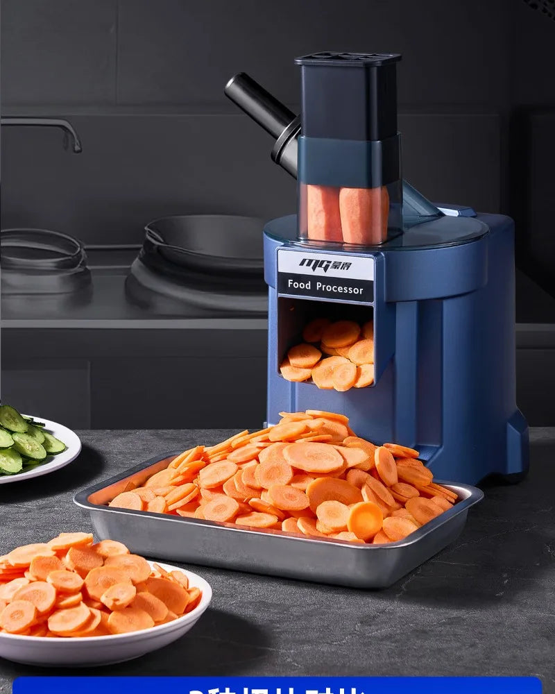 Commercial vegetable cutter Electric shredder Shredded potatoes Shredded radish Household slicer Peeling and dicing machine
