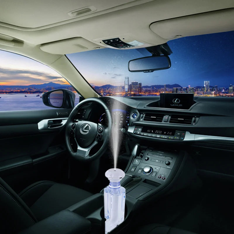 Mini Portable Ultrasonic Humidifier with LED Lamp USB Aroma Diffuser Car Air Purifier Anion Mist Maker Home Romantic Atmosphere