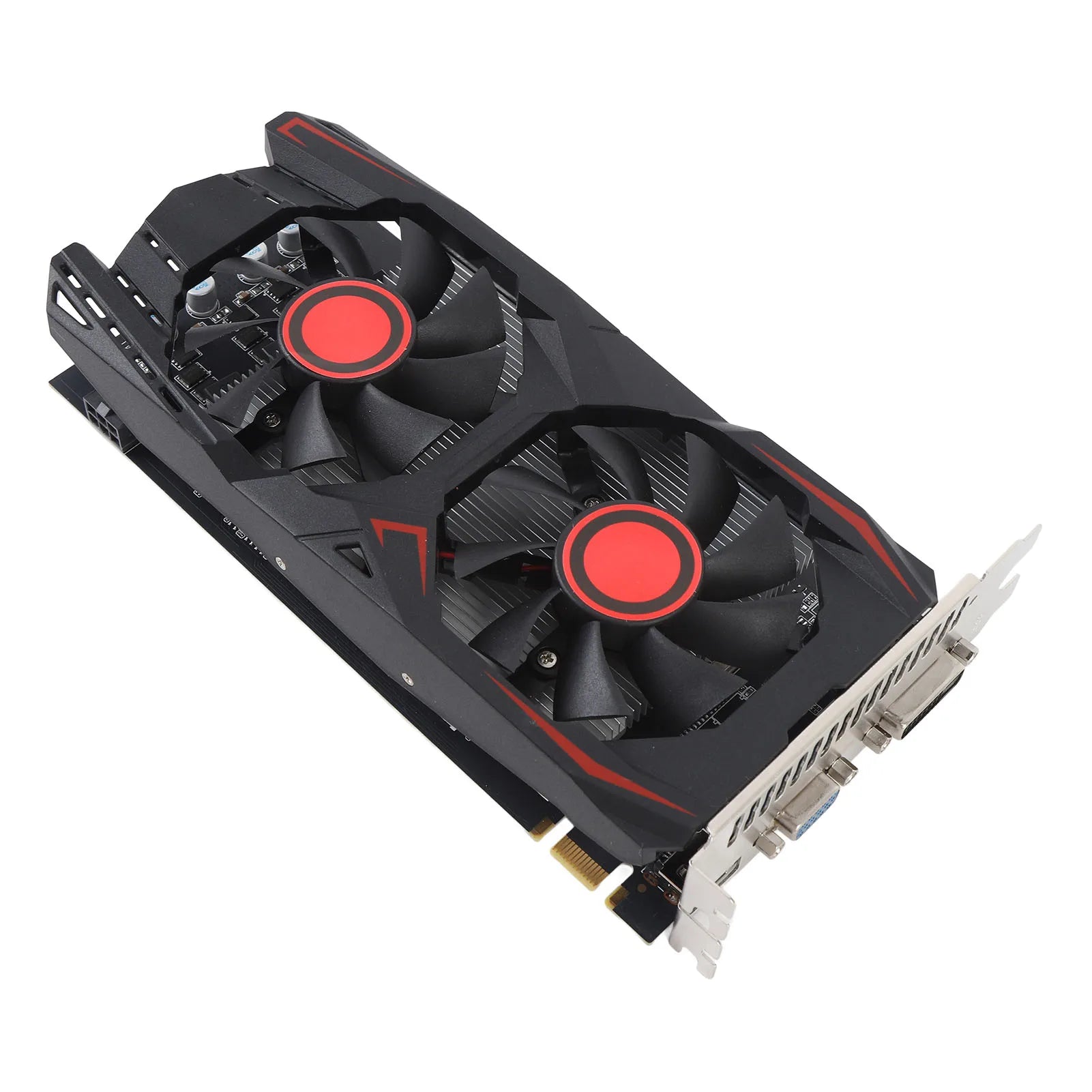 Graphics Card 6GB GDDR5 192BIT Double Fan PCIE 2.0 16X Slot Supports DVI VGA HD Multimedia Interface Gaming Video Card