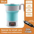 12/24V Multi Portable Foldable Silicone Pot For Travel  Smart Teapot Temperature Control Rapid Heating Kettle Electric Cook Hot