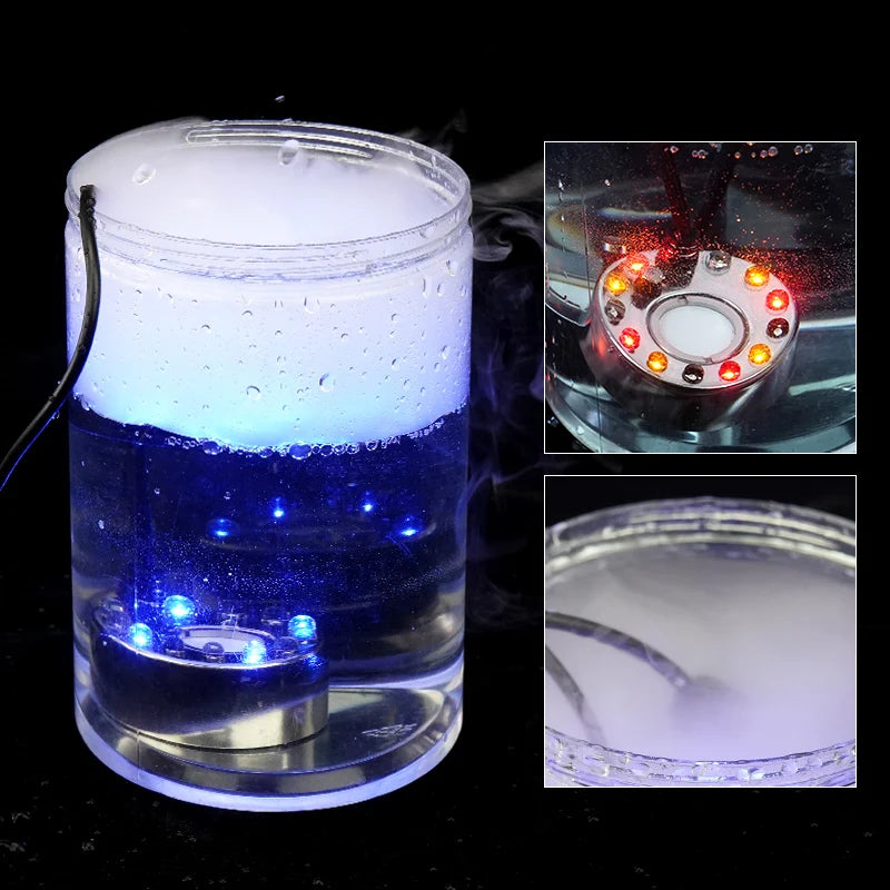 DC 24V Ultrasonic Mist Maker Fogger with 12 LED Air Humidifier Water scape Atomization Atomizer Diffuser Smart home High Quality