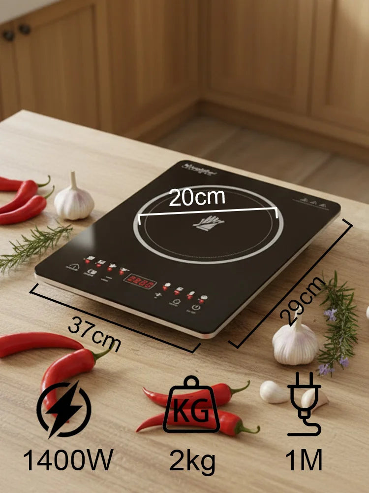 Portable Induction Cooker Sonifer SF-3048 1400W Electric Stove Single Heating Plate Timer Function Overheat Protection