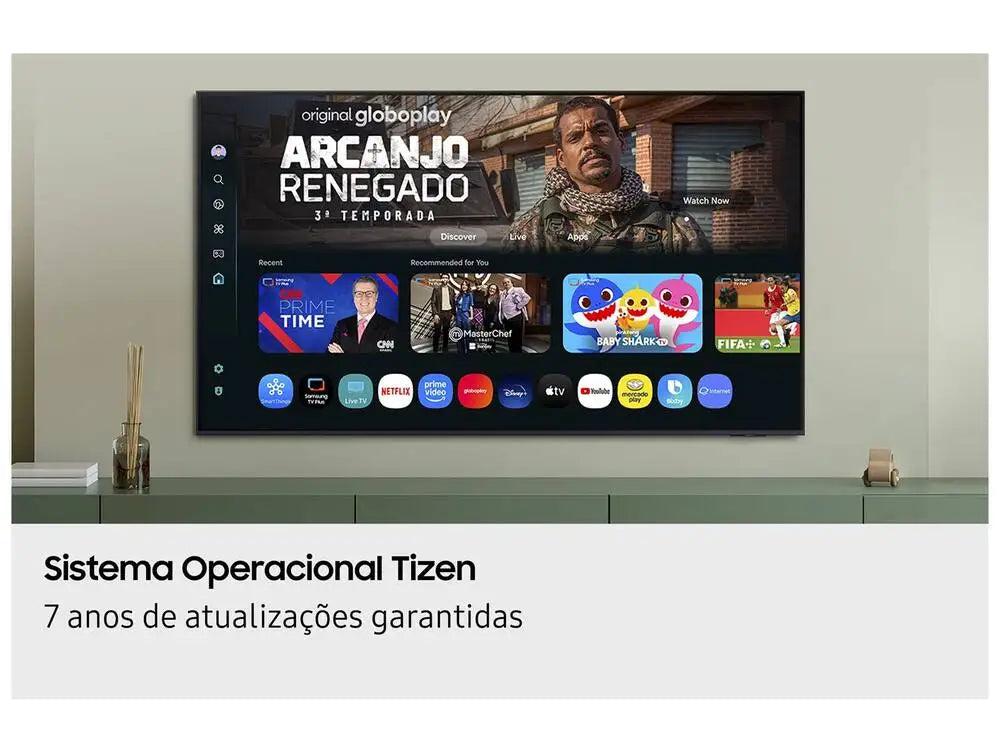 Smart TV 43 Samsung 4K UHD Crystal UHD UN43U8600FGXZD Tizen Bixby 3 HDMI