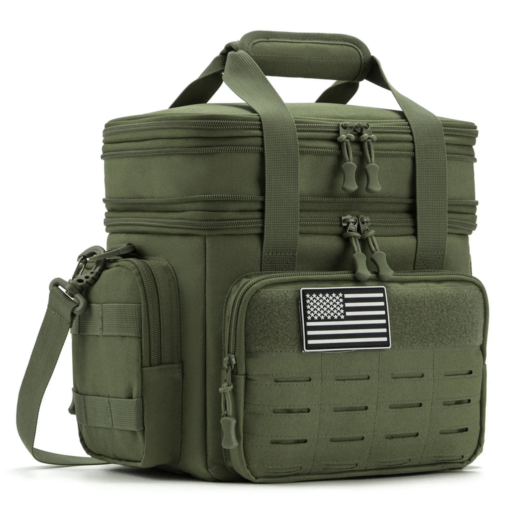 18L Insulated Cooler Bag Tactical Lunch Box for Men Expandable Work Camping Outdoor Picnic Heavy Duty Leakproof Thermal Bag