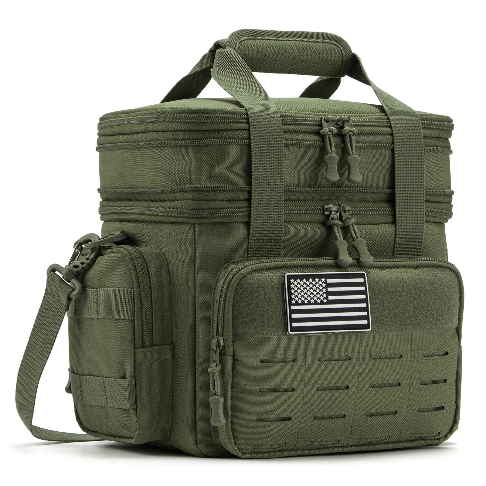 18L Insulated Cooler Bag Tactical Lunch Box for Men Expandable Work Camping Outdoor Picnic Heavy Duty Leakproof Thermal Bag