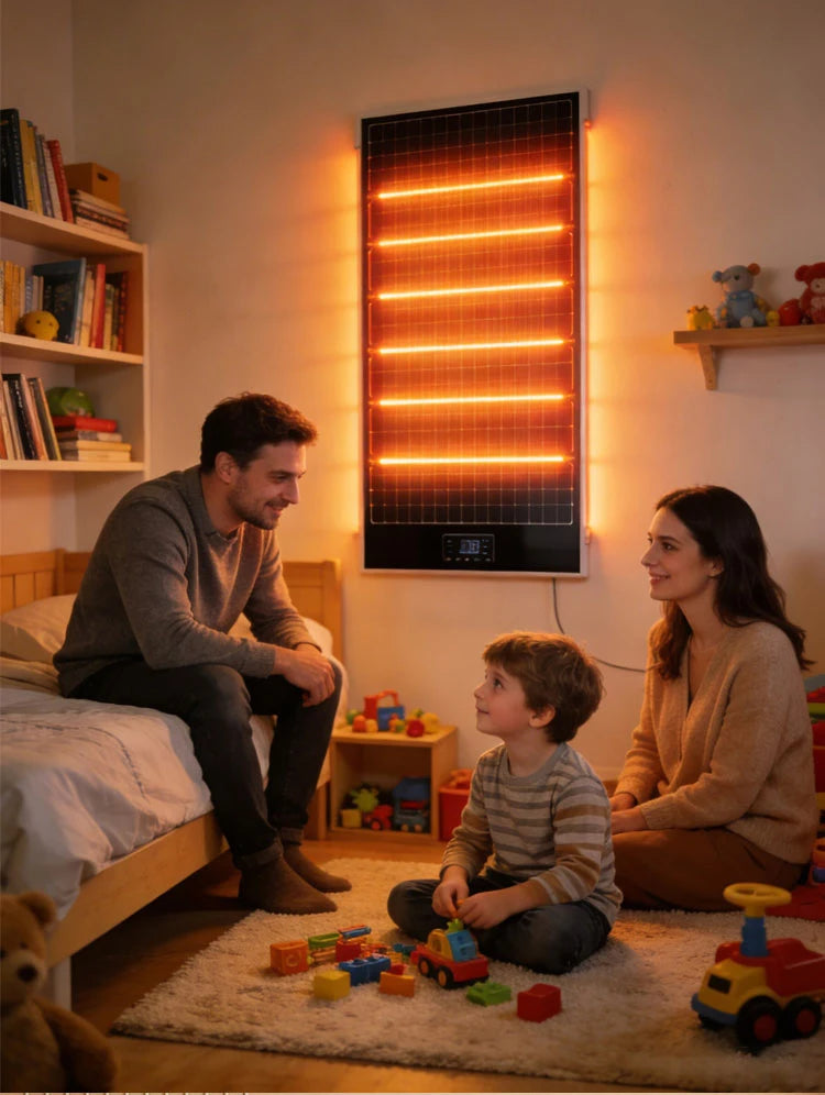 Energy Saving Graphene Heater Wall Mounted Fast Electric Heating Panel Far Infrared Heating Plate For Living Room Bedroom Office
