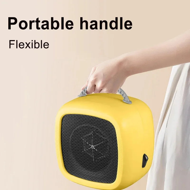 Small heater fan heater Heating in winter Office specific heater Small household heater With button switch Two gears Fan heater