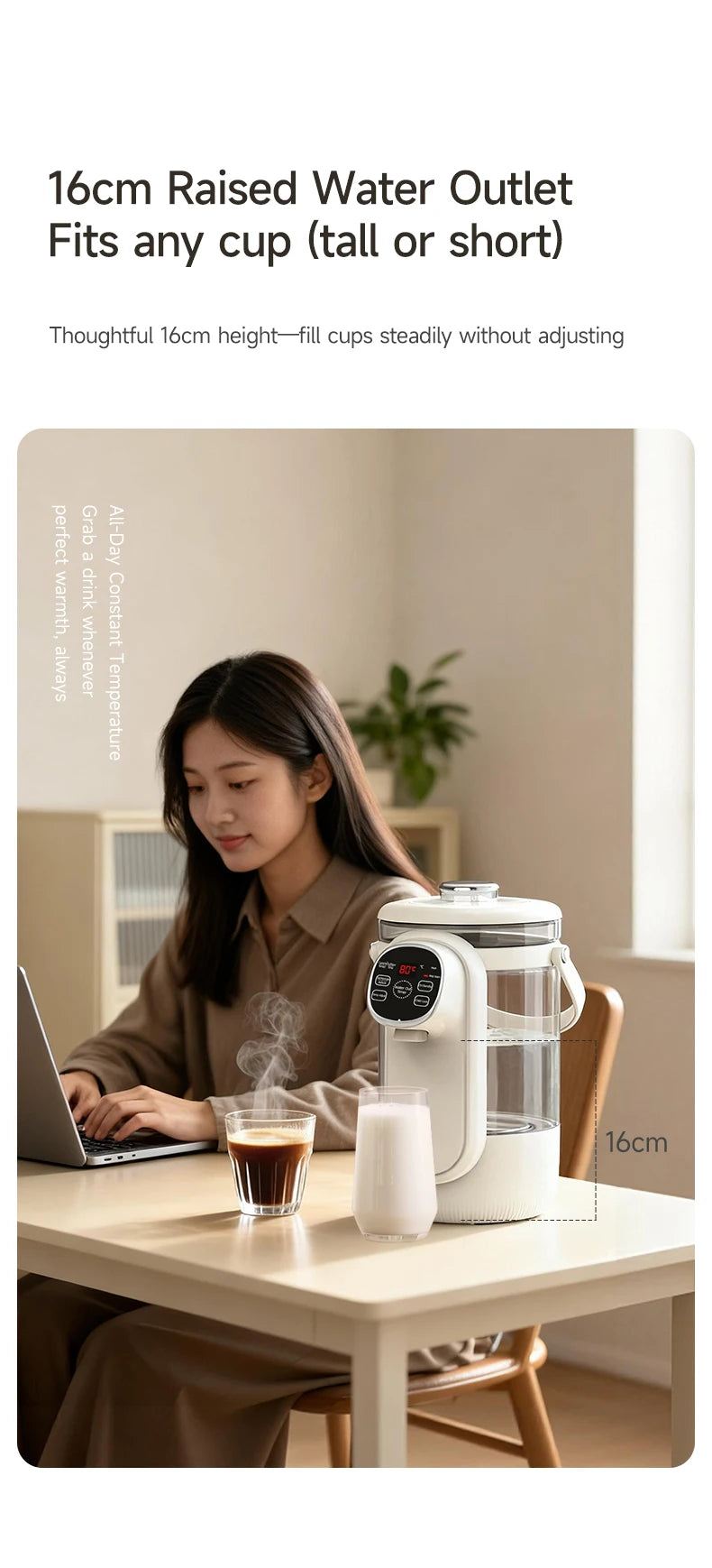 Electric Kettle 3.5L Temperature Control Water Boiler Thermo Pot 24H Keep Warm Hot Water Dispenser with Digital Display for Baby