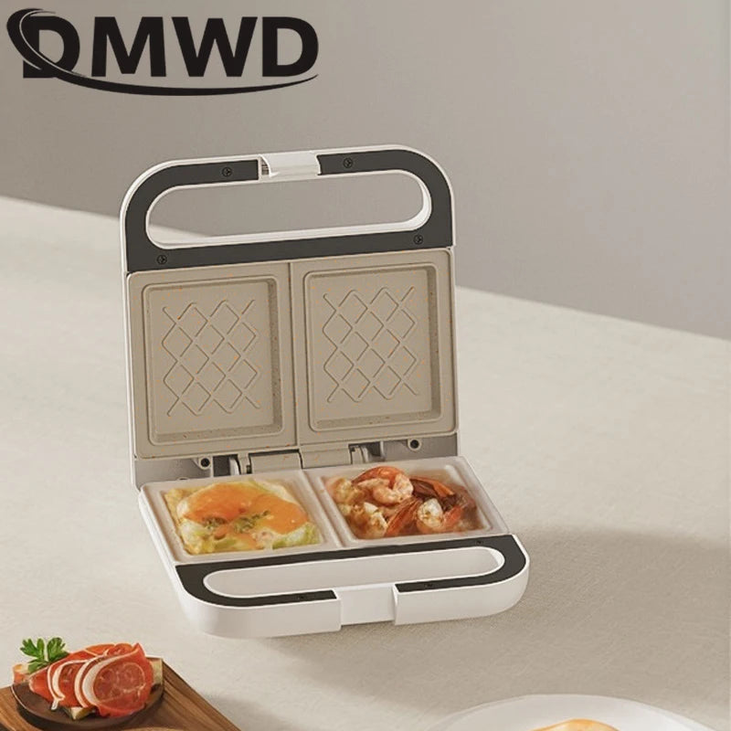 Electric Panini Sandwich Machine Multifunction Baking Pan Light Food Breakfast Maker Waffle Bread Toaster Omelette Steak Grill